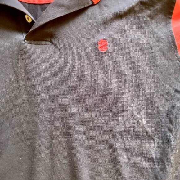 Izod Womens Performance Button-Up Polo Shirt Short Sleeve Collared Size L Blue - Picture 2 of 5